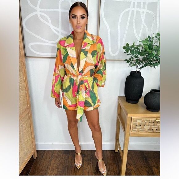 Amazon Pants - NWT uptown Gal colorful romper